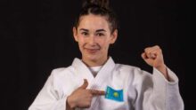 <p>Абиба Абухакимынова стала серебряным призером чемпионата Азии по дзюдо</p>