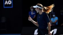 <p>Русская Анна Данилина вышла на матч чемпионата WTA в Мексике.</p>