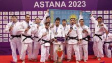 Казахстанские пара дзюдоисты стали лучшими на командном чемпионате Азии