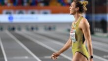 <p> Александра Бургхардт показала свою фигуру на чемпионате Европы </p>