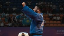 Нурлыхан Шархан завоевывает бронзу на Азиатских играх 2022 в дзюдо